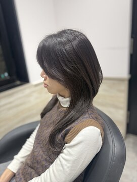 リーオオサカ(Lee Osaka) 【Lee大阪店】ロングウルフ×ブリーチなしカラー/新出
