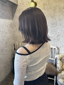 ディーヴァヘアーエズ(DIVA hair Eze) 【natsuki】ミディアムレイヤー/くびれボブ/ブラウンベージュ