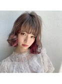インナーカラーボブ