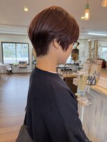 ニコラ(NICOLA)&nbsp;前下がりショート×ピンクカラー