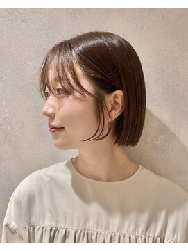 フェイス 石川町 (FACE) ボブ×大人ボブ×切りっぱなし×チョコレートブラウン×横浜