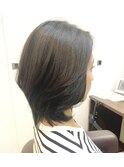 ヘアドネーション後菱形レイヤー