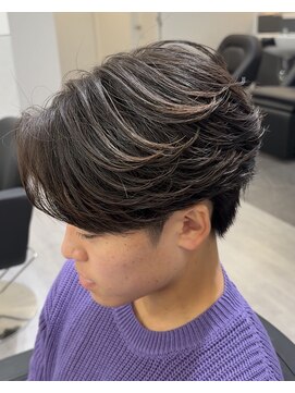 ビカムメンズヘアー 栄店(become men's hair) ニュアンスフェザーパーマ/名古屋/栄/フェザーショート
