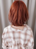 カバーヘア ブリス 川口(COVER HAIR bliss)&nbsp;チェリーレッドエアウェーブパーマ抜け感ボブディZ川口20代30代