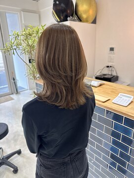 レイヤーカット×ハイライト