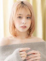 モッズヘア 越谷(mod's hair) ハイトーンカラーシャンパンベージュブロンドボブA6越谷20代30代