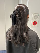 トリッカ シブヤ(TRICCA SHIBUYA) ナチュラルカチモリ/ハーフアップアレンジ/結婚式アレンジ