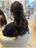 ハーフアップ