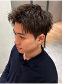 刈り上げ過ぎないショートパーマ