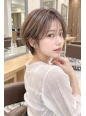 桜新町/レイヤーカット/ボブ/韓国ダブルカラー/白髪ぼかし