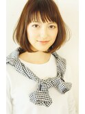 シンプル ラウンドボブ