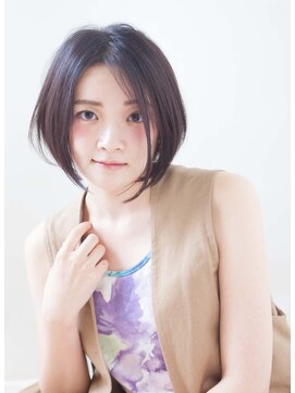 エール(a:le) ショートボブ×センターパート