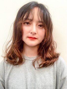 ダブ アオヤマ(DaB AOYAMA) ニュアンスパーマ×グラデーションカラー/デザインカラー