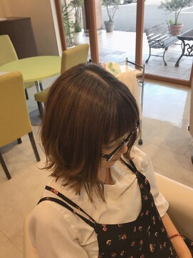 カイム ヘアー(Keim hair) ゆるふわ外ハネボブ/くびれヘア/重めバング/20代30代40代