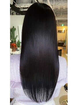 ジエクト ヴィシア(The Ect VIXIA) 艶髪ストレート　黒髪　美髪　大人女性　髪質改善