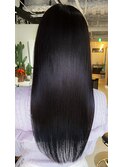 艶髪ストレート 黒髪 美髪 大人女性 髪質改善