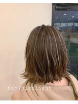 レガロ 南口店(REGALO)&nbsp;切りっぱなしボブ×外ハネボブ×ミルフィーユハイライト