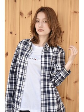 ブゾン(buZon) 【buZonブゾン】ミックスウェーブ×ベージュカラー