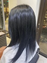 ミューズ 四街道店(MUSE) ブルーブラック/ブリーチオンカラー/ダブルカラー透明感ツヤ髪