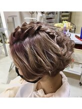 美容室 髪人形 ヘアセット