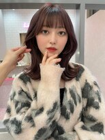 ロンド マーレ 天神大名店(Lond mare) イメチェン/チェリーブラウン/フェミニン/ダークアッシュ/束感