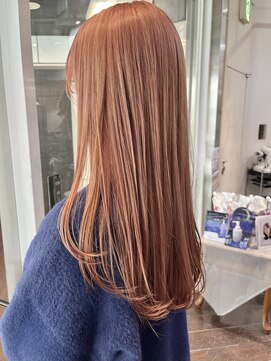 ヘアーアンドメイク ビス(HAIR&MAKE bis) ピンクベージュ/ケアブリーチ/立川ハイトーン【黒田あさみ】