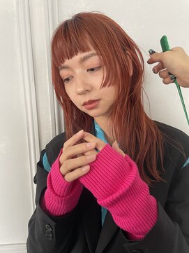 エルミタージュ(HERMITAGE) オレンジブラウン/ニュアンスカラー/ぱっつん前髪