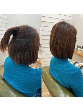 グリーンルームセカンド 結城店(GREEN ROOM. 2nd) 髪質改善/縮毛矯正/ストレート/イメチェン/フェミニン