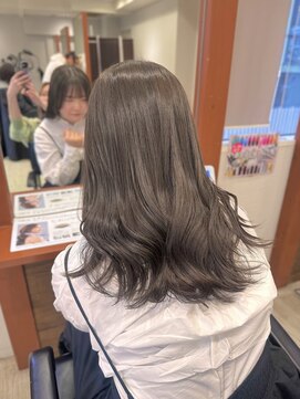 シエル 難波店(CIEL) 【やわらかフォギーベージュ】＃ブリーチなしダブルカラー