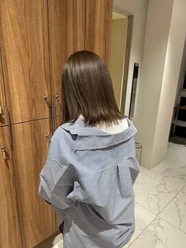 ガリカ 博多(Gallica) <入佐ひなの>ブリーチなしダブルカラー透明感オリーブベージュ