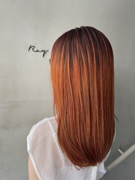 レイキョウト(Ray Kyoto) ハイトーン辞めたい伸ばしてる方必見バレイヤージュ風カラー
