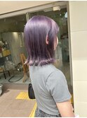ラベンダーカラー×外ハネボブ