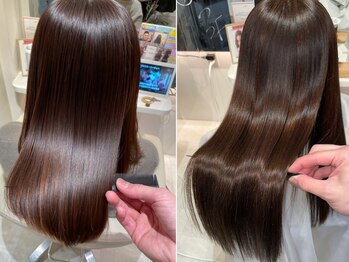 ウィル 西宮店(WiLL)の写真/一人ひとりの髪質や状態に応じてブレンドするトリートメント「Aujua」いつまでも綺麗で艶やかな髪に―。