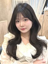 アンカーバイナチュラル(anchor by natural)&nbsp;韓国風/レイヤー/小顔/前髪カット/髪質改善/グレージュ/透明感