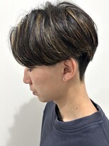 ヒュイル バイ ニアウ(Hwyl by Niau)&nbsp;メンズマッシュセンターパートスパイラルパーマニュアンスパーマ