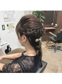 お呼ばれヘアセットスタイル♪