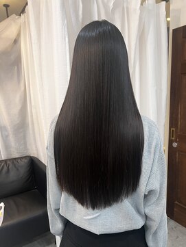 スイート ヘアデザイン(Suite HAIR DESIGN) 黒髪ロング×髪質改善ストレート【Ryoka髪質改善】