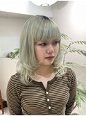 ◎ブロンドハイトーンカラーデザインカラーアンブレラカラー金髪