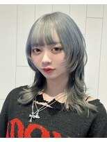 アマトウキョウ アユンチェ(AMA TOKYO×AYUNCHE) ブルーシルバー×ミディアムウルフ