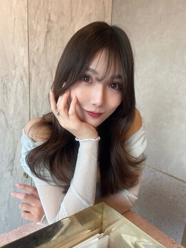ルームバイシー 新宿(Loom. by Sea) ＊レイヤーカット×ショコラアッシュ【新宿/韓国ヘア/小顔ヘア】
