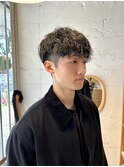 短めツイストスパイラルマッシュパーマ