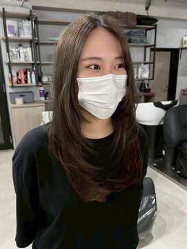 ハーシーバイアポロ 相模大野(HERSHE by apollo) ミディアムヘア/暗めカラー/グランマッシュ/レイヤーカット