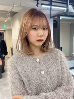 ハオ(hao)&nbsp;【hao渋谷】ミルクティーベージュ×バタフライカット