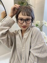 サンドレオ 新宿店(sand Leo)&nbsp;顔周りカット/縮毛矯正/ダークブラウン/コーラルピンク