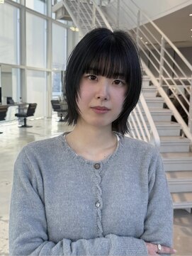 ブランコトレス 鏡島(BLANCO tres) レイヤーボブ/レイヤーカット/顔周りカット／韓国ヘア