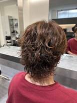 ビカムメンズヘアー 栄店(become men's hair)&nbsp;外ハネがカッコいいブラウンサーフカール