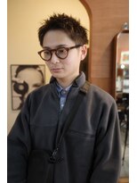 エディ(Edy)&nbsp;メンズスパイキーショート刈り上げブラウンカラー眉毛カット岡山