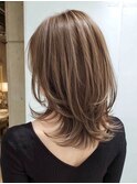 大人レイヤー 白髪ぼかし 脱白髪染め ハイライト40代50代60代