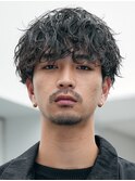 メンズパーマツイストスパイラルパーマ波巻きパーマツイスパ緩め