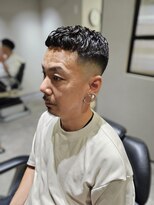 宮川理髪店&nbsp;アイロンパーマ×スキンフェードクロップスタイル
